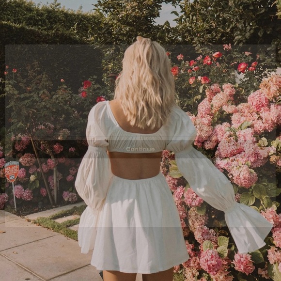 Alamour The Label White Puff Sleeve Blouse - Picture 9 of 9